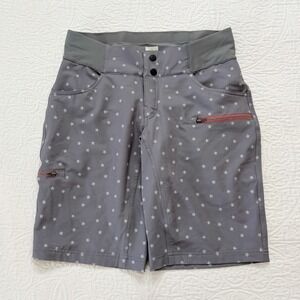 Shredly Women's All Time Snap Mid-Rise MTB Shorts 11" Inseam, Clay Stars Sz 4